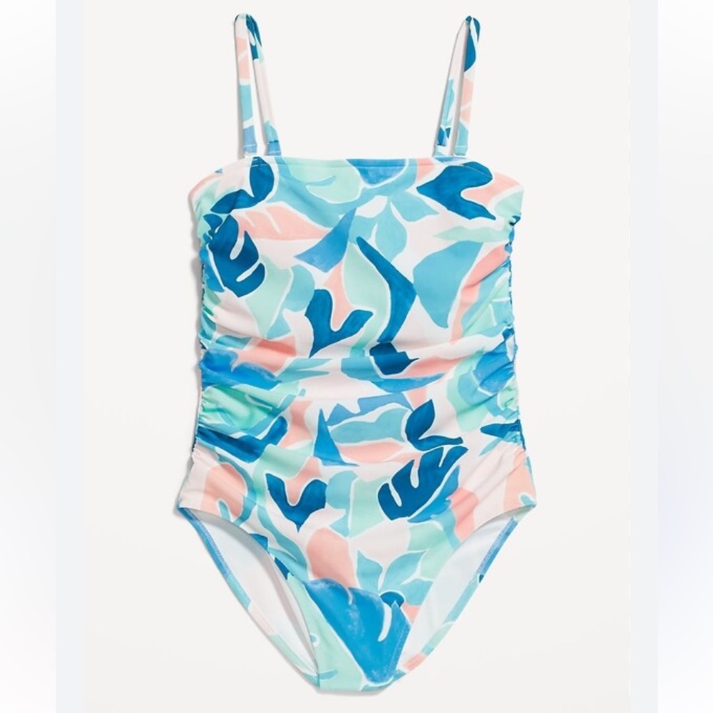 NWT Old Navy convertible bandeau 1 PC swimsuit bathing suit XL match the family